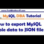 Tutorial MySQL | The best way to export MySQL desk knowledge to a JSON file utilizing MySQL Workbench - MySQL DBA Tutorial