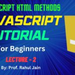 Tutorial JavaScript | JavaScript Tutorial | JavaScript HTML Technique | L-02