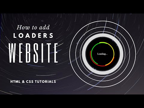 Tutorial MySQL | add loaders in a web site with HTML and CSS | Loader animation CSS