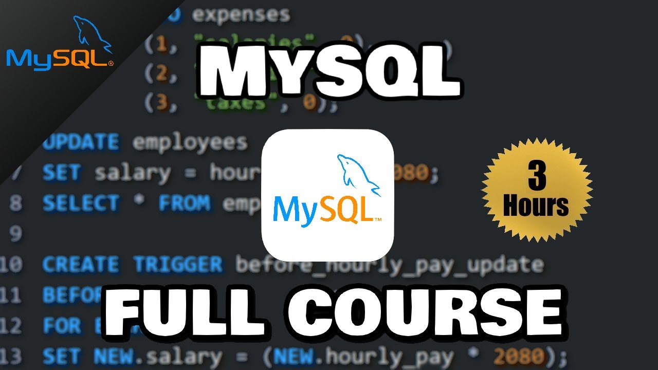 Tutorial MySQL | Full MySQL Course ️