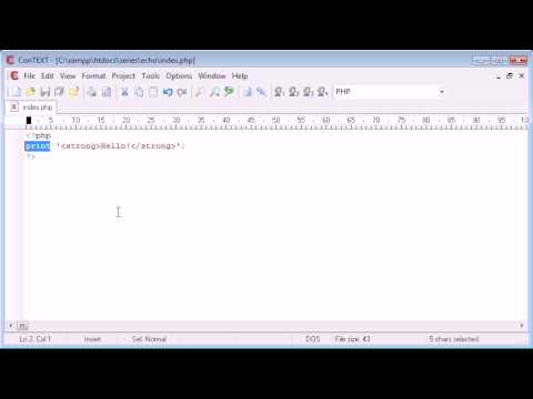 Tutorial PHP | PHP tutorial for learners - 10 - print