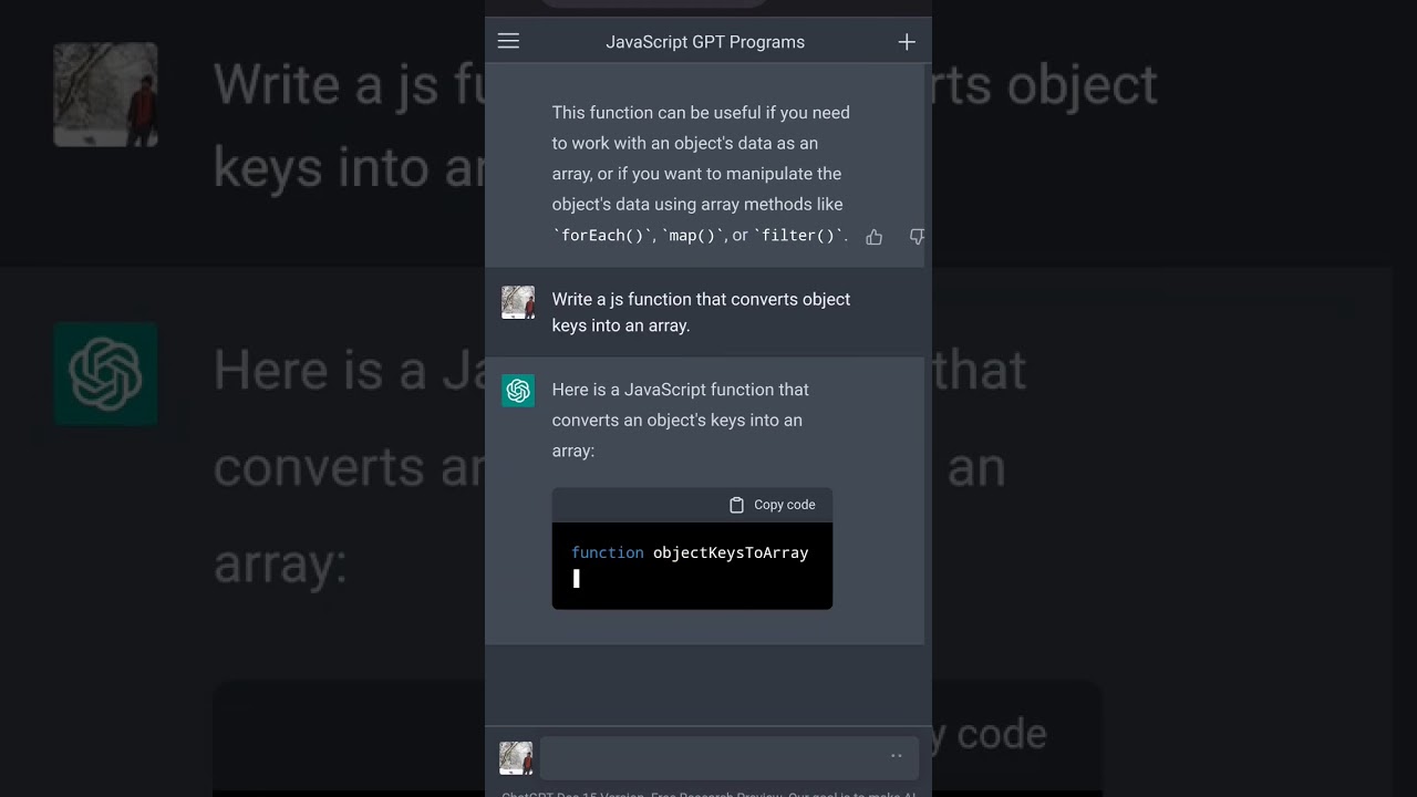 Tutorial JavaScript | Watch Chat GPT Write a JavaScript Code in Real Time. #javascript #coding #AI #chatGPT #programming