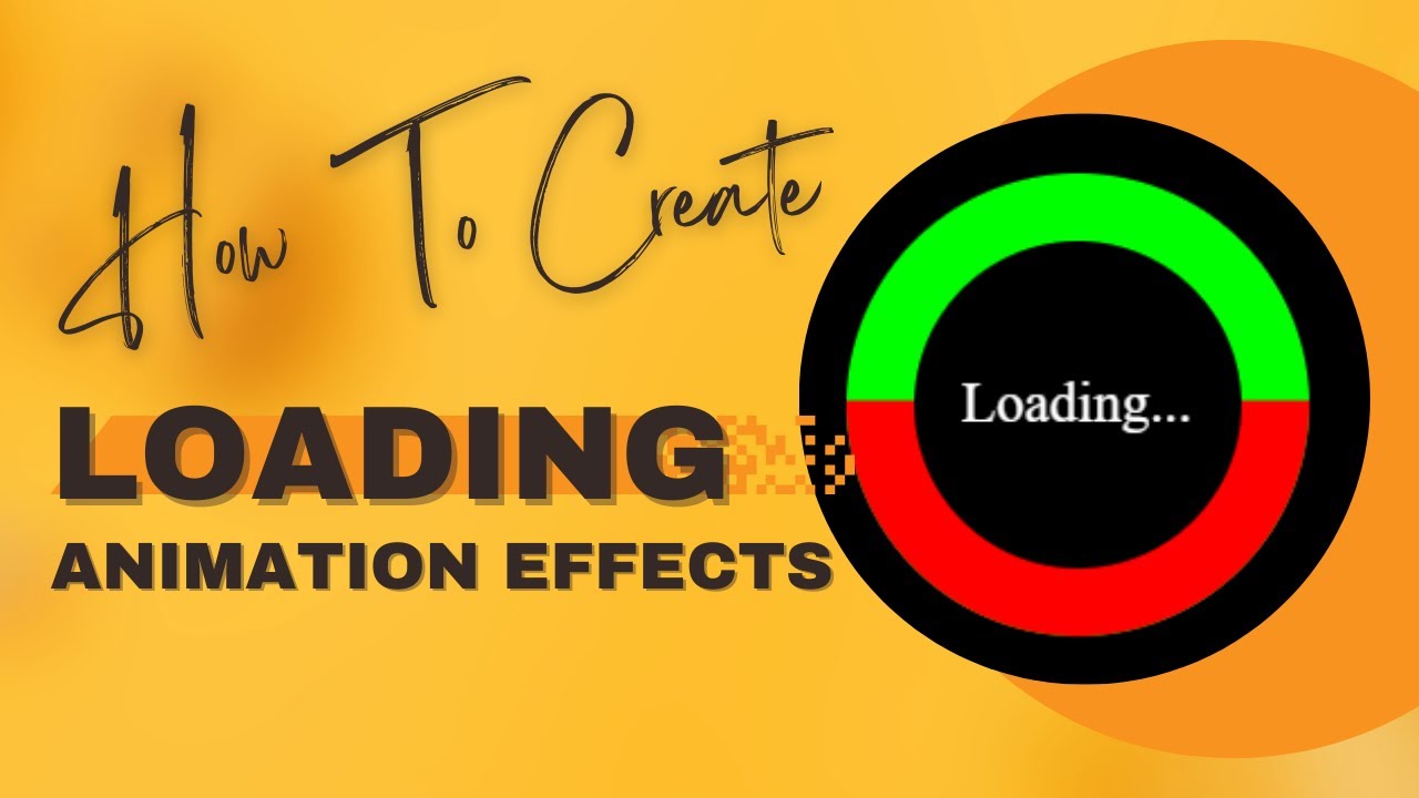 Tutorial MySQL | create a loading animation impact in HTML CSS solely | Animation HTML CSS loading