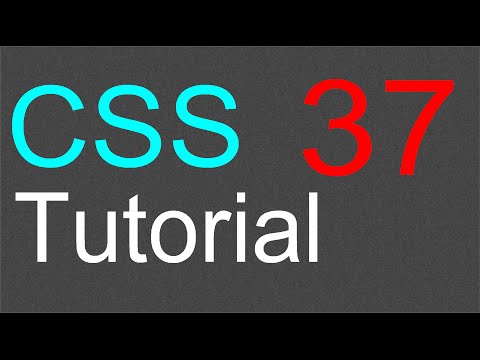 Tutorial CSS | CSS Tutorial for Learners - 37 - The Cursor property