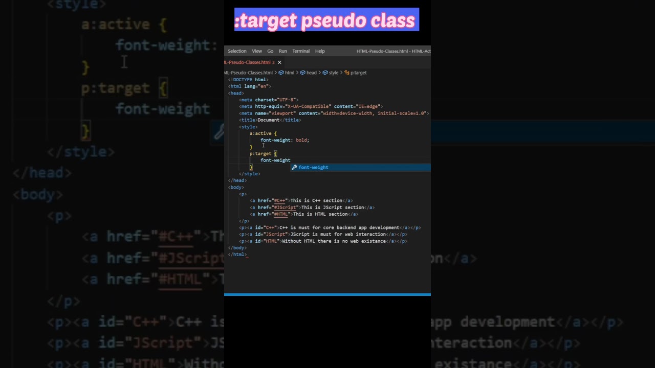 Tutorial CSS | CSS Pseudo Lessons | :energetic | :goal | HTML CSS Tutorial for Novices #html