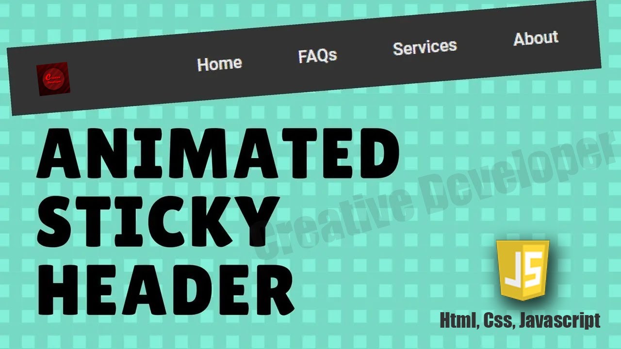 Tutorial HTML | The best way to create sticky headers with javascript