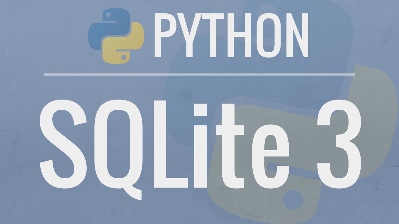 Tutorial Python | Python SQLite Tutorial: Full Overview - Making a Database
