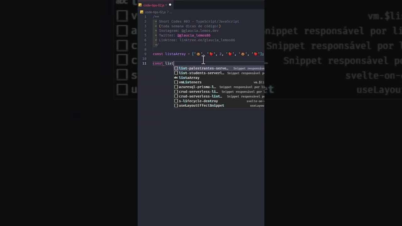 Tutorial JavaScript | Operate Codes - Take away Duplicate Knowledge in JavaScript #shorts