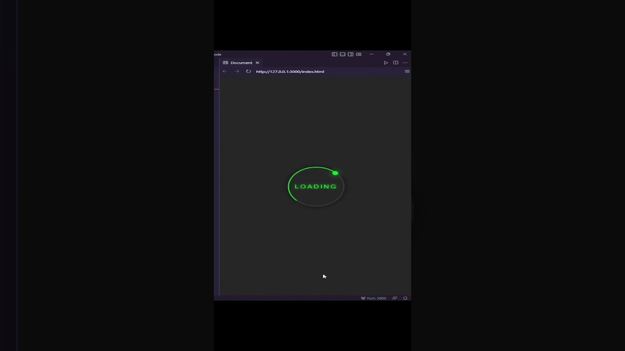 Tutorial CSS | html css new neon loading animation #shorts