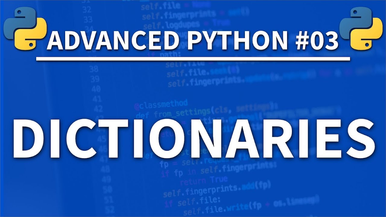 Tutorial Python | Dictionaries in Python - Superior Python 03 - Programming Tutorial