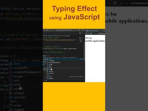 Tutorial JavaScript | Typing impact with JavaScript