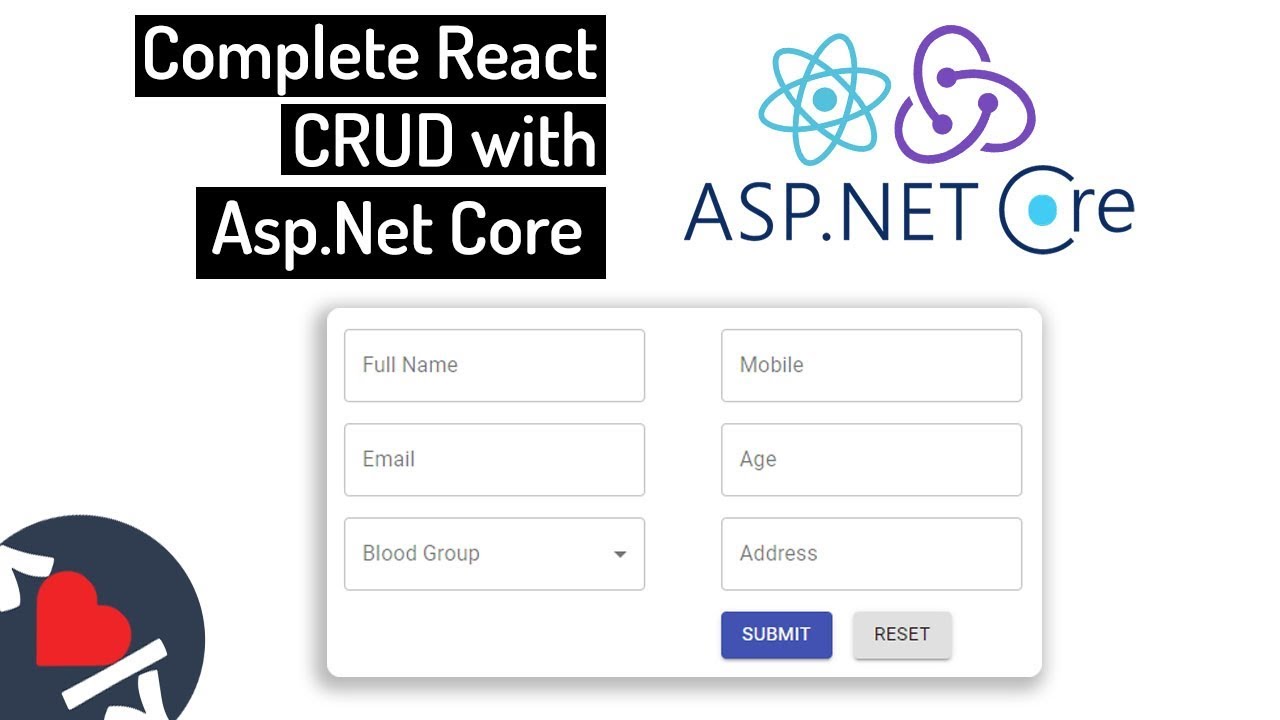 Tutorial React | Full React CRUD with Asp.Internet Core Net API | Full Stack Tutorial