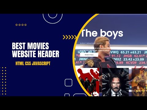 Tutorial HTML | Create Finest Film Web site Header With HTML CSS And JavaScript Tutorial