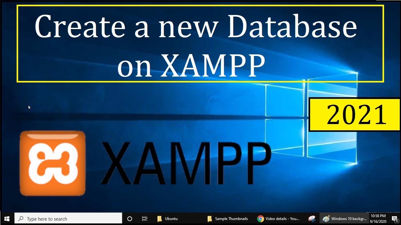 Tutorial MySQL | The best way to create a brand new database in XAMPP MySQL | Full Information