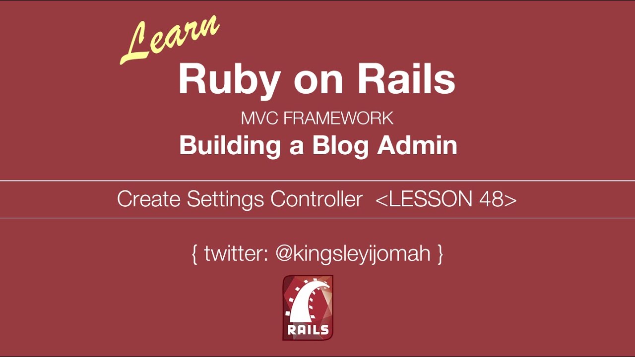 Tutorial Ruby | Study Ruby on Rails Tutorials for Inexperienced persons (Constructing Admin System) - LESSON 48