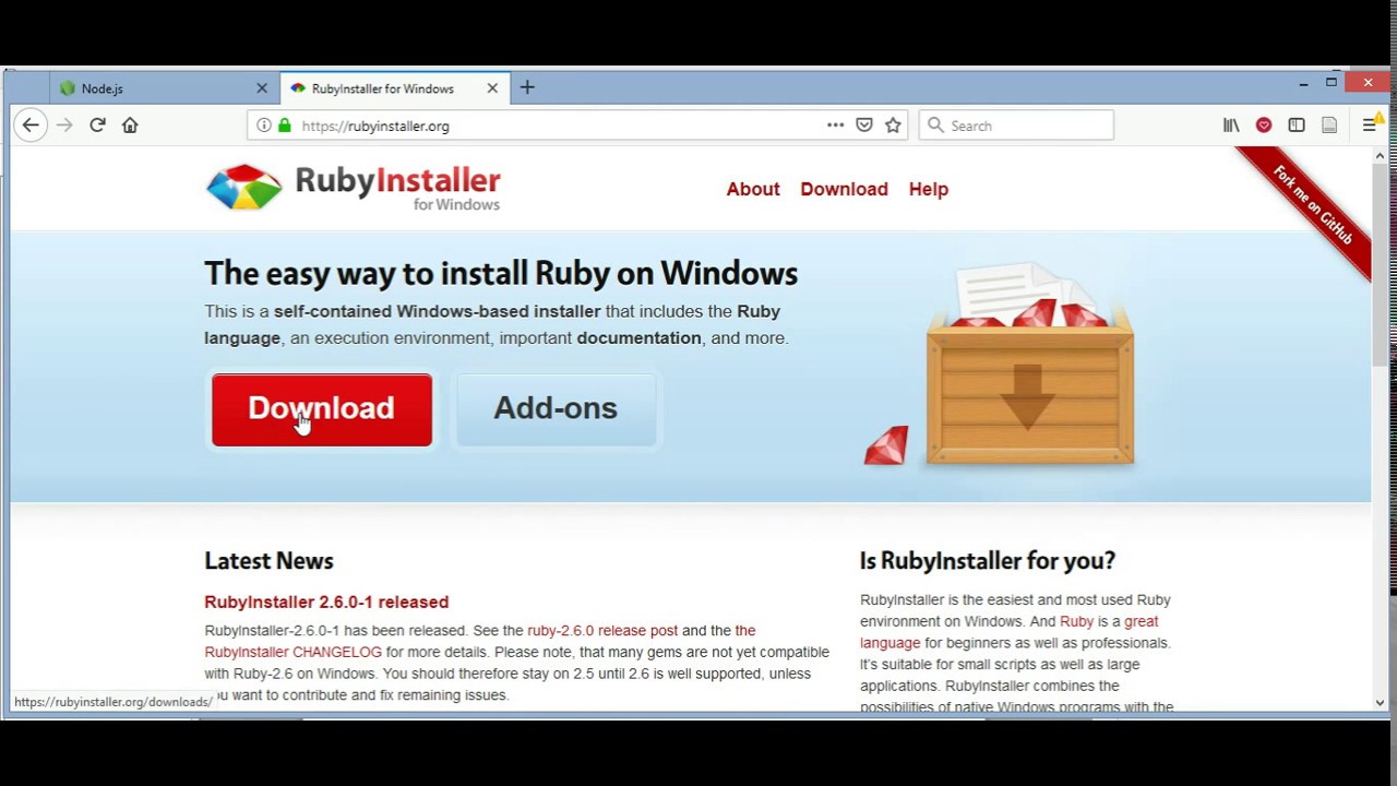 Tutorial Ruby | Ruby tutorial. Obtain and set up. Traits.
