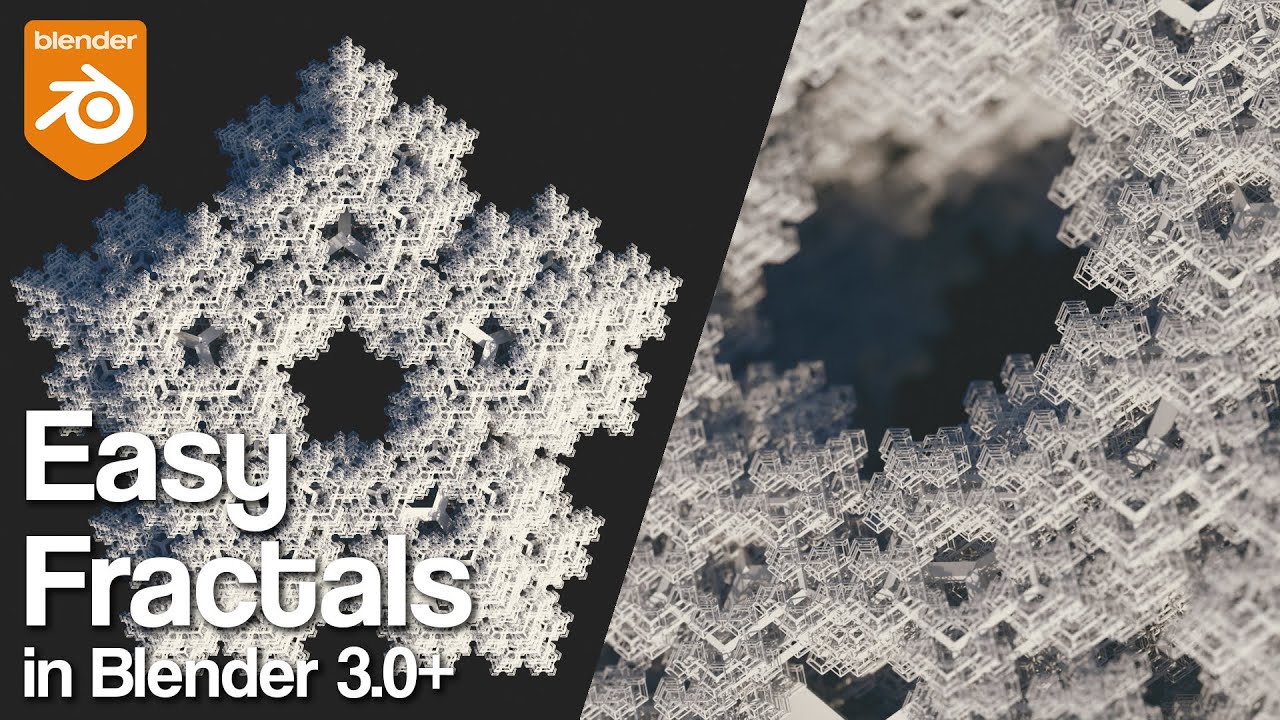 Tutorial Node | Easy fractals in Blender 3.0+ | Geometry node tutorial