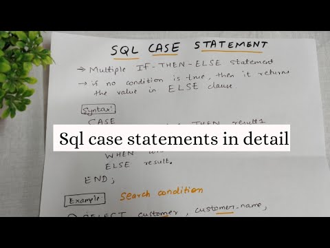 Tutorial SQL | CASE STATEMENT IN SQL WITH 3 EXAMPLES | SQL TUTORIAL FOR BEGINNERS