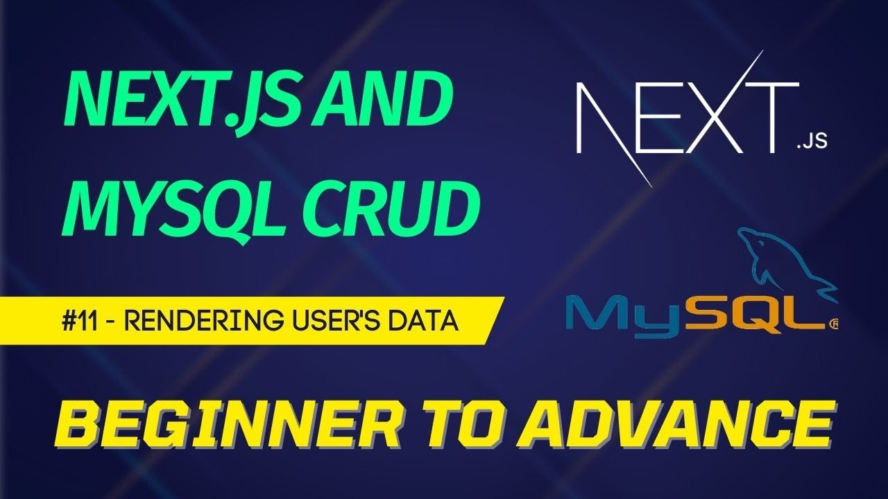 Tutorial MySQL | NEXTJS + MYSQL CRUD Tutorial for Rookies – Rendering Knowledge