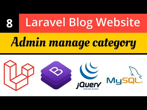 Tutorial Laravel | Laravel Tutorials | Admin class CRUD | Laravel Weblog Web site | Laravel 8 tutorial