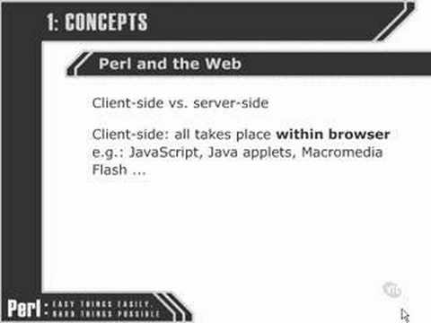 Tutorial Perl | Perl Tutorials -Half 2- Perl and the Net