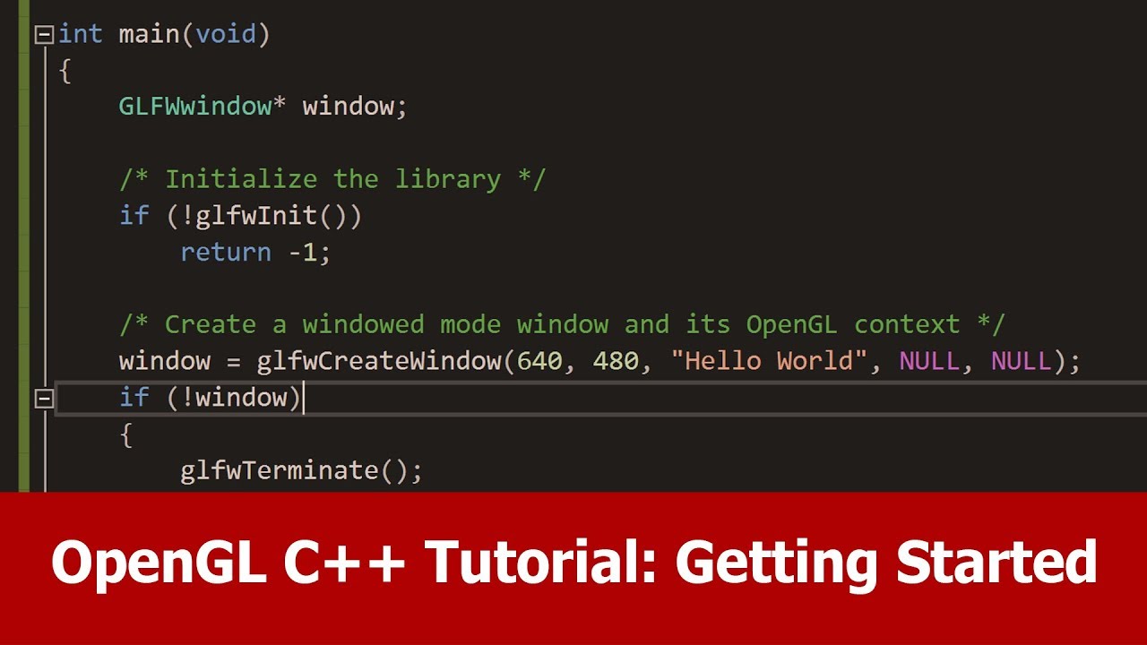 Tutorial C++ | OpenGL C++ Tutorial: Getting Began