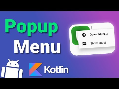 Tutorial Kotlin | Popup Menu (with icons!) - Android Kotlin Tutorial