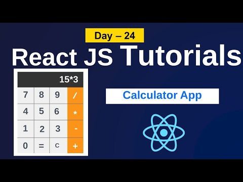 Tutorial React JS | How one can create calculator App | Calculator App utilizing react |React Js tutorials in telugu | #reactjs