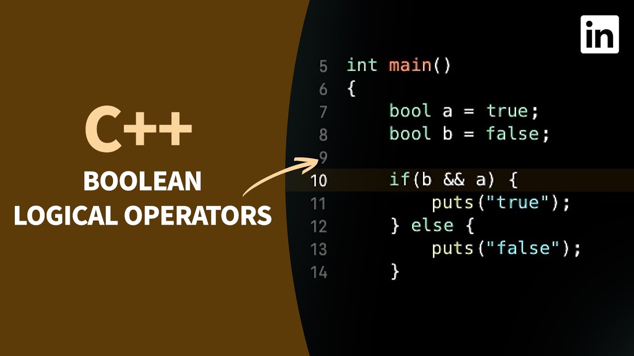 Tutorial C++ | C++ Tutorial - Boolean Logical Operators (TRUE / FALSE)