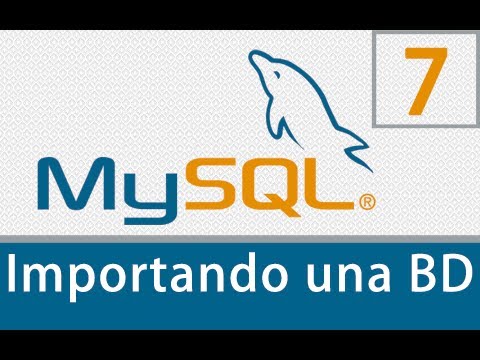 Tutorial MySQL | MySQL Tutorial - 7 - Importing a database.
